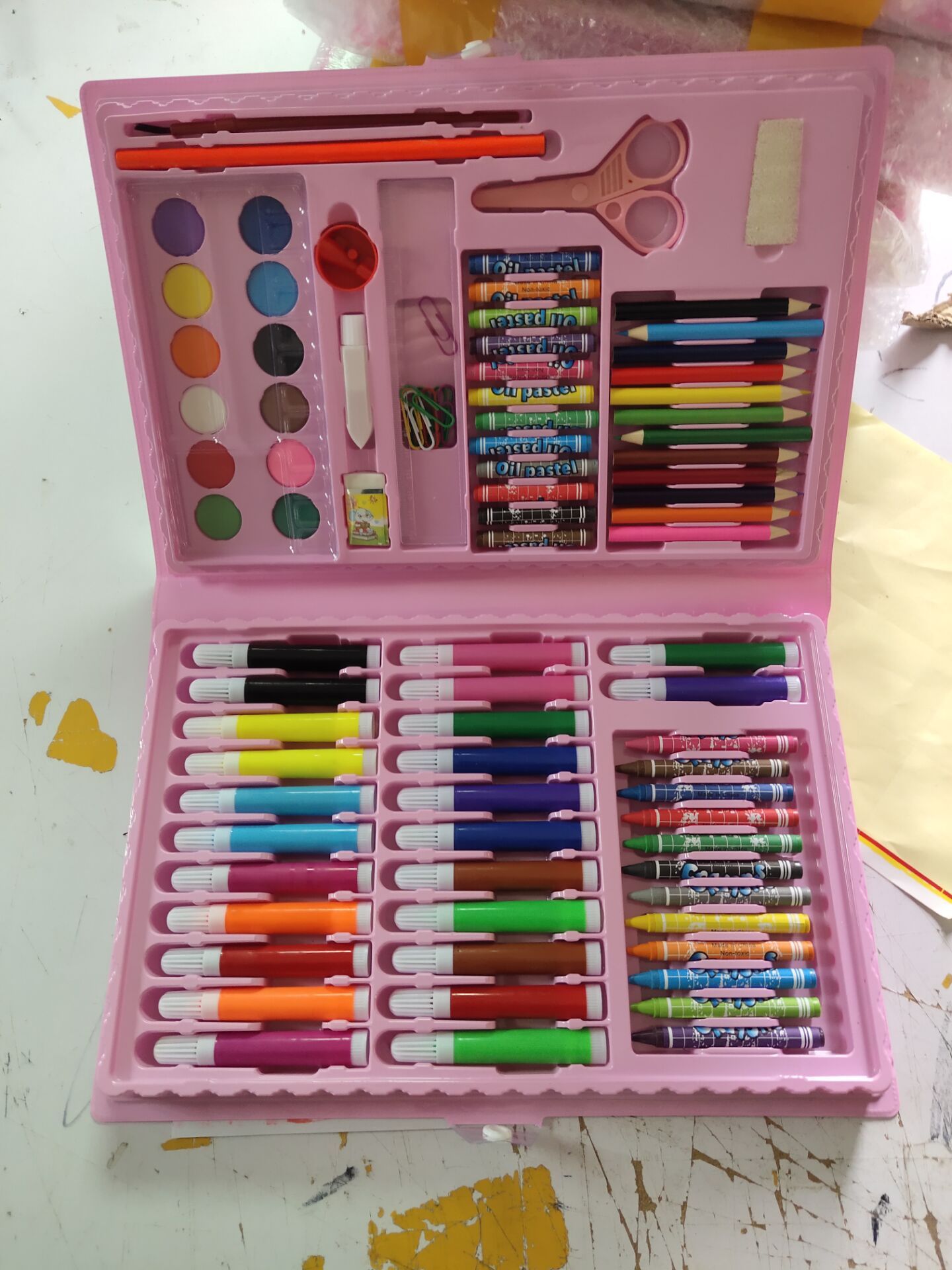 Watercolor Brushes, Crayon And Oil Pastel for Kids