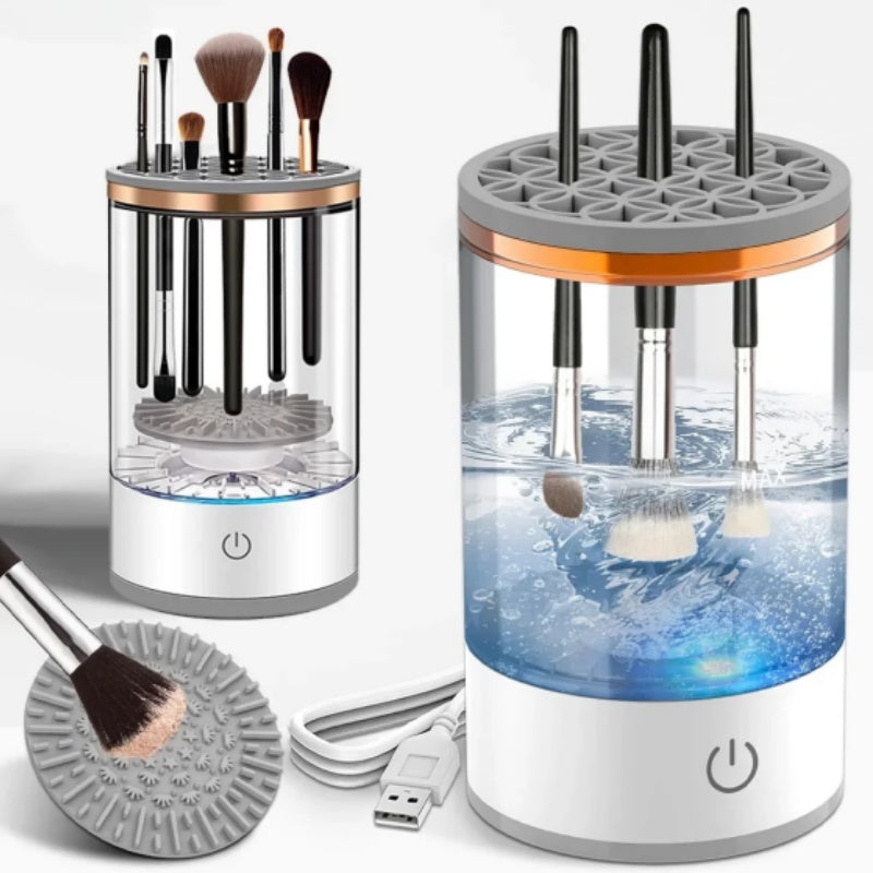 Rotating Makeup Brush Cleaner