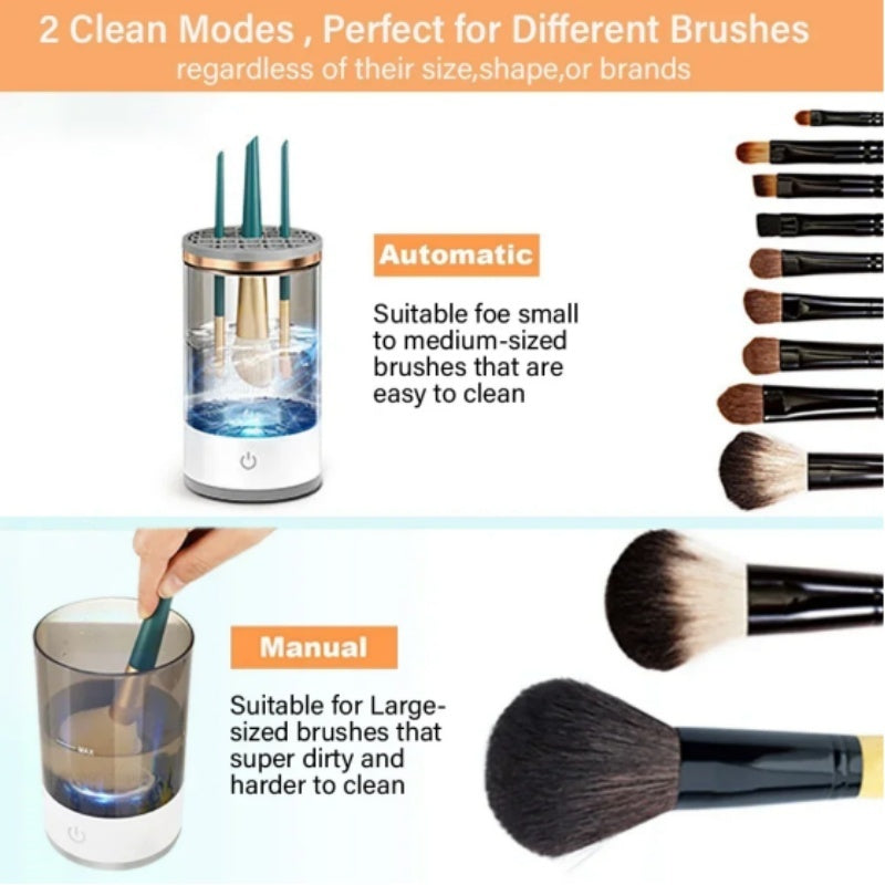 Rotating Makeup Brush Cleaner