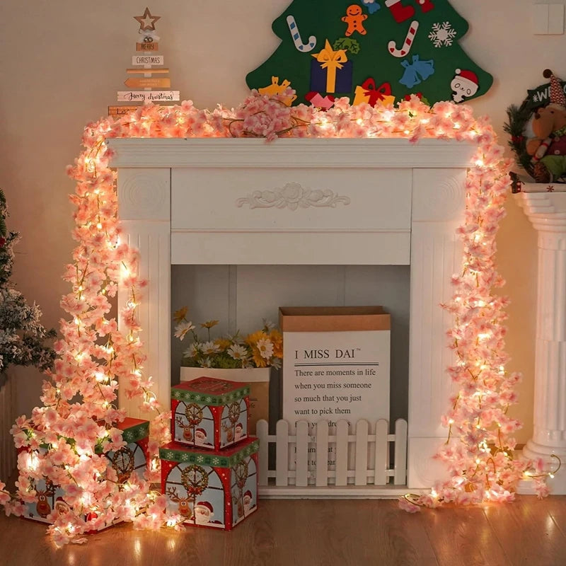 180CM Artificial Sakura Flowers Vine