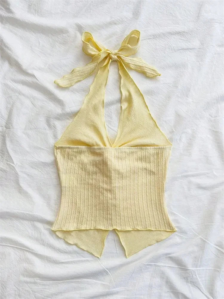 Barebacked Ruche Top