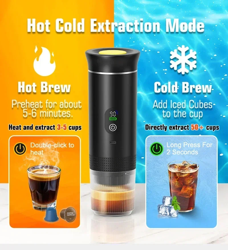 Portable Espresso Coffee 3-in-1 Machine