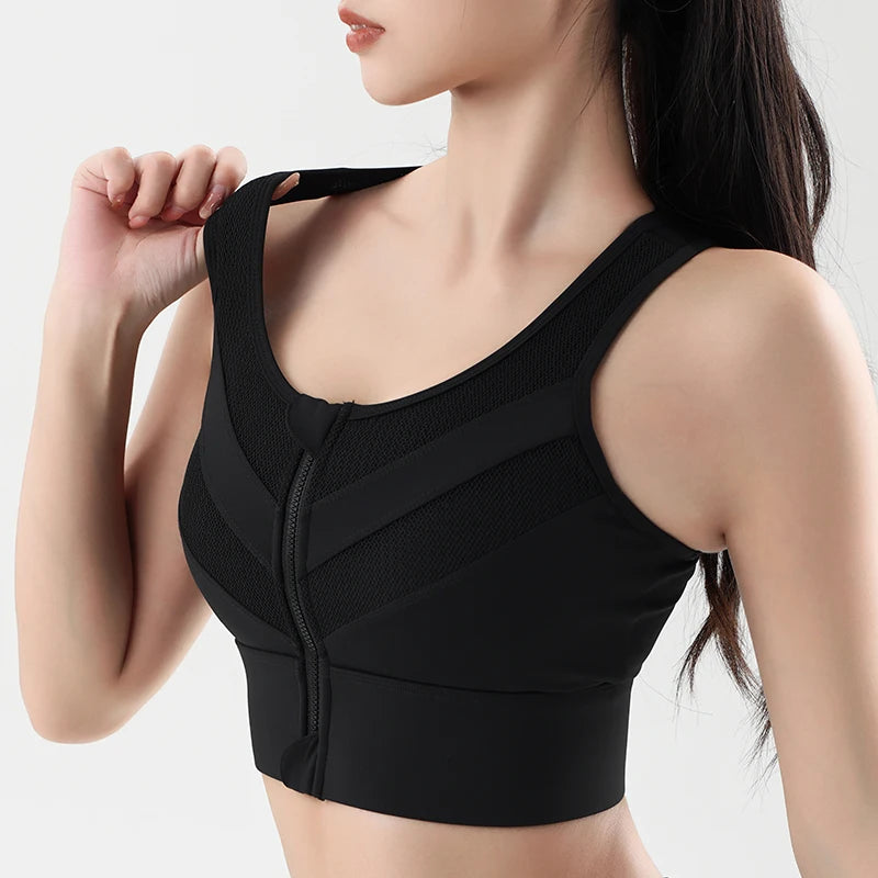 Yoga Zipper Bra