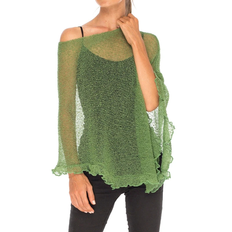 Assymetric Knitted Cover-up