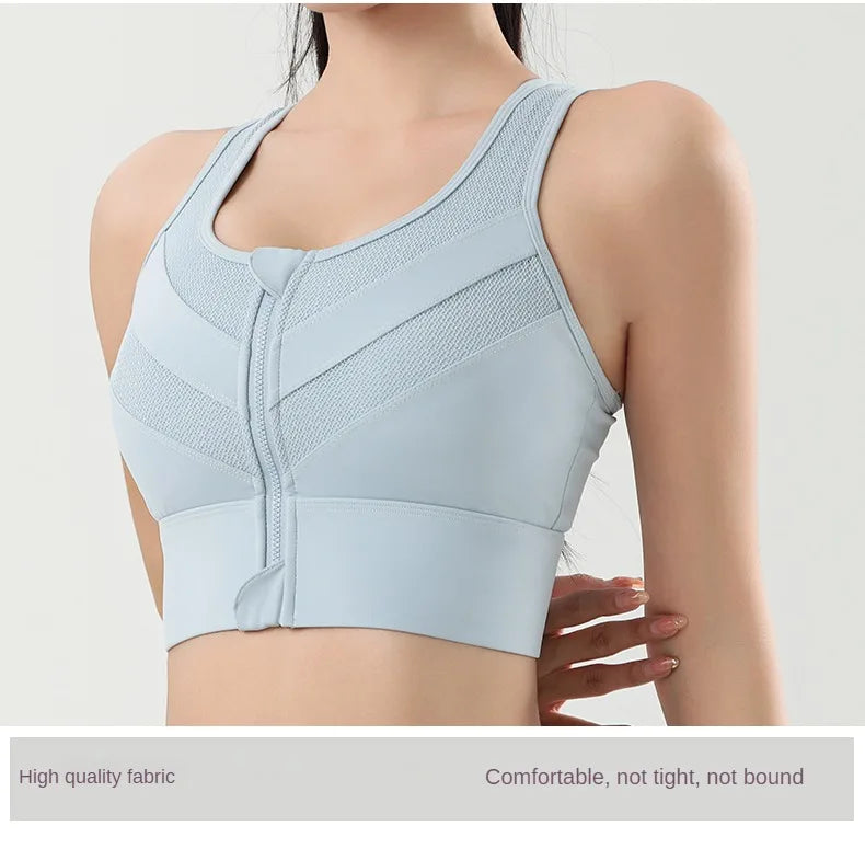 Yoga Zipper Bra