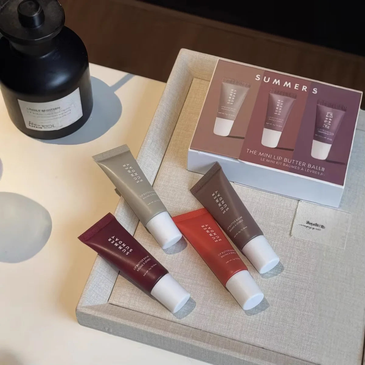 4 Pcs Mini Lip Butter Balm Set