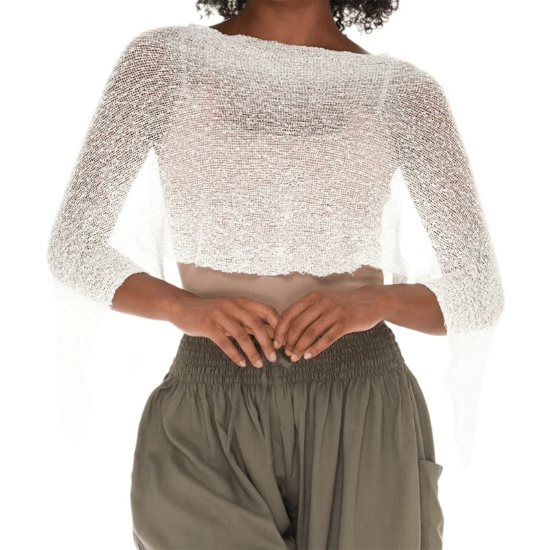 Assymetric Knitted Cover-up
