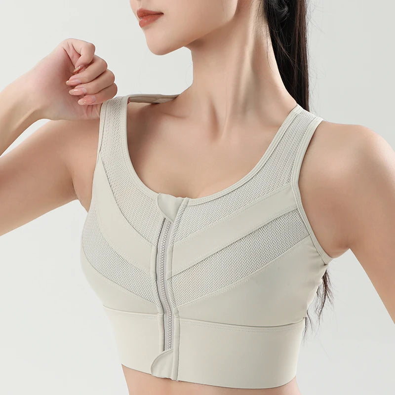 Yoga Zipper Bra