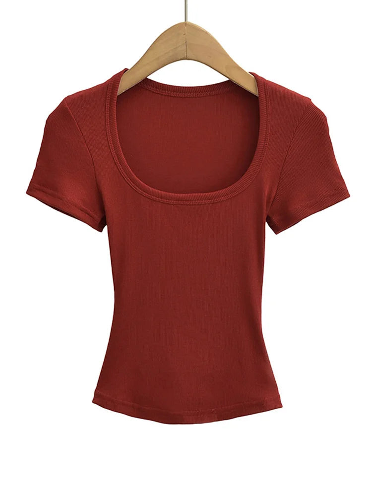 Square Neck Crop Top