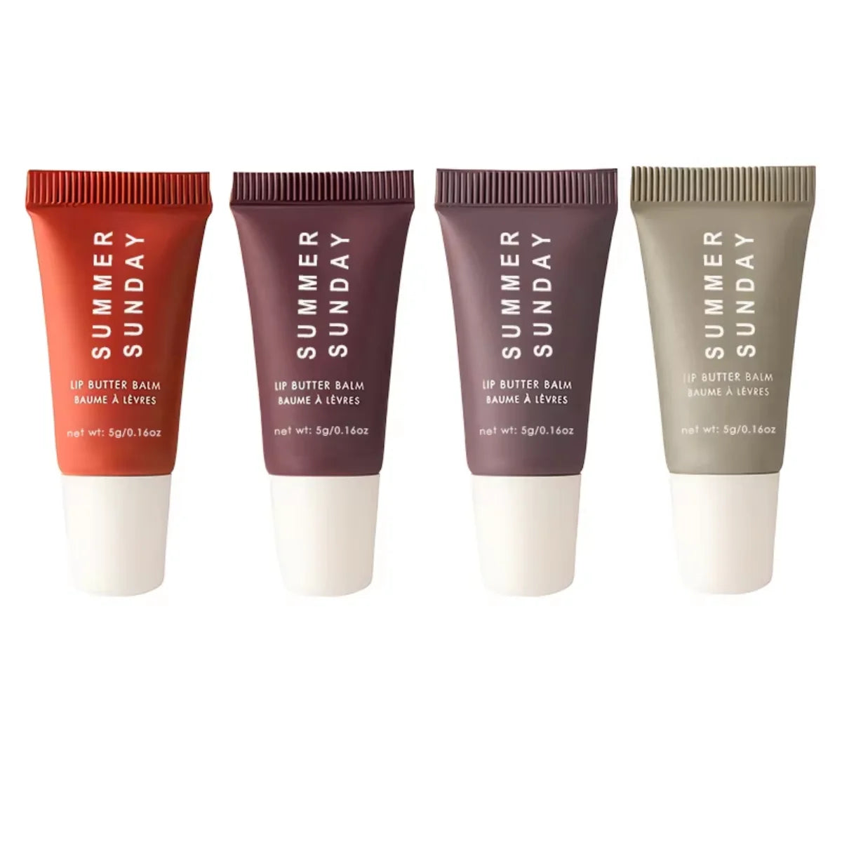 4 Pcs Mini Lip Butter Balm Set
