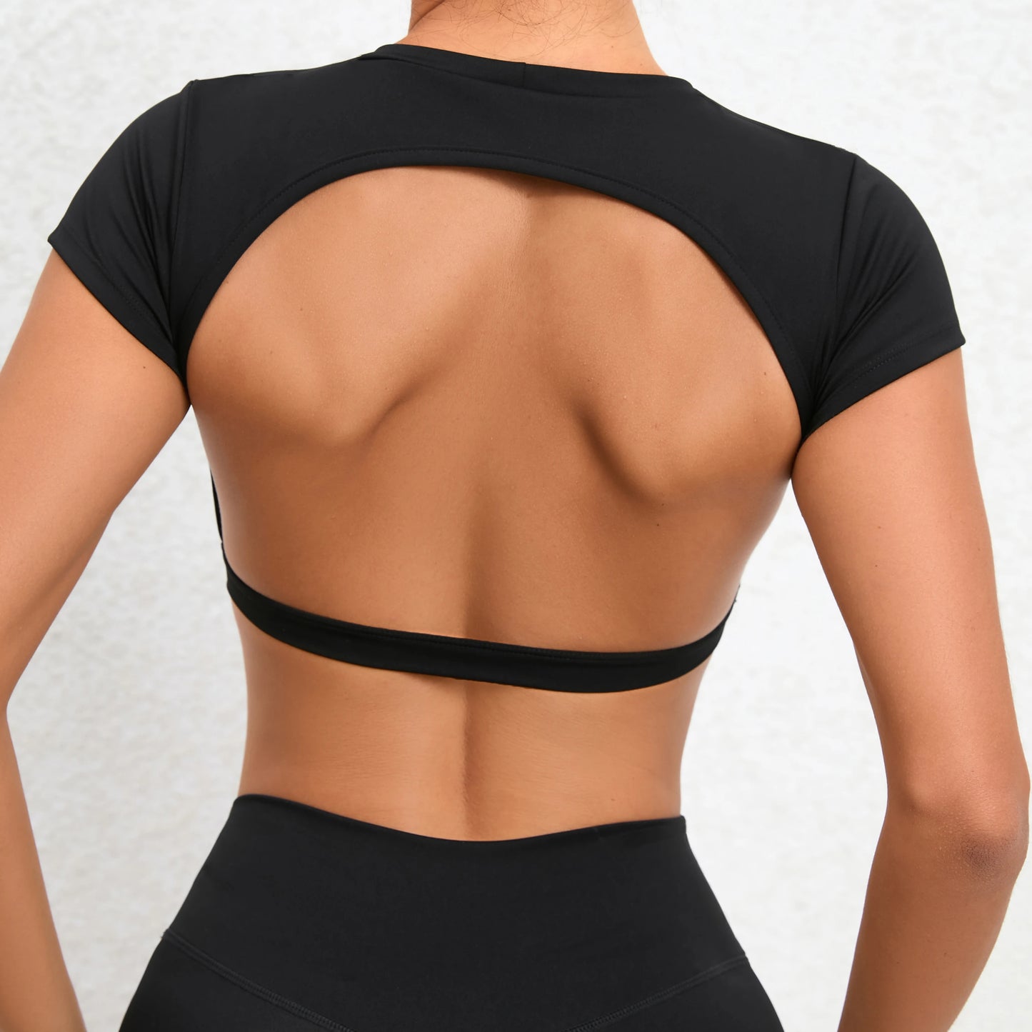 Women Backless Sports Shirt