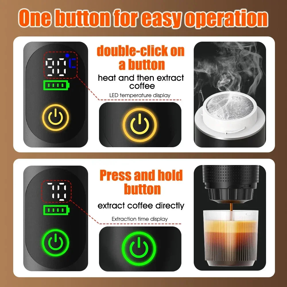 Portable Espresso Coffee 3-in-1 Machine
