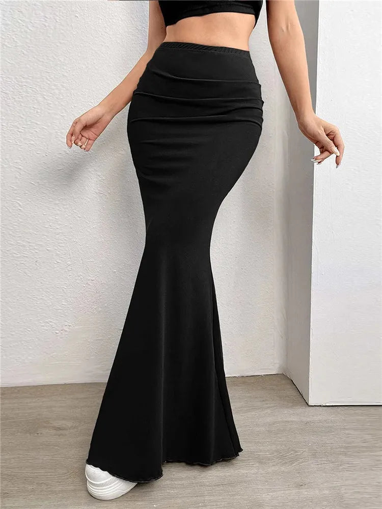 Bottom Flared Bodycon Skirt