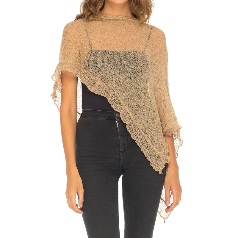 Assymetric Knitted Cover-up