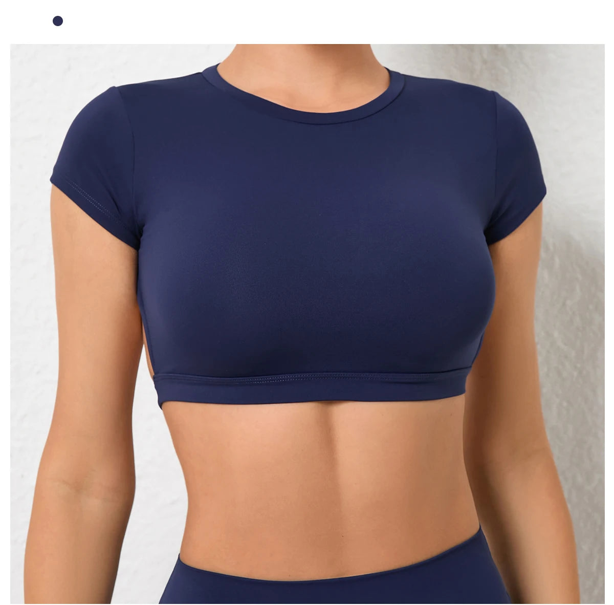 Women Backless Sports Shirt