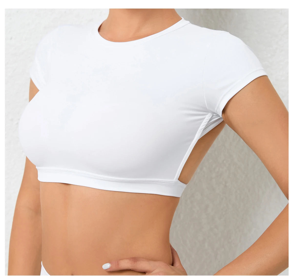 Women Backless Sports Shirt