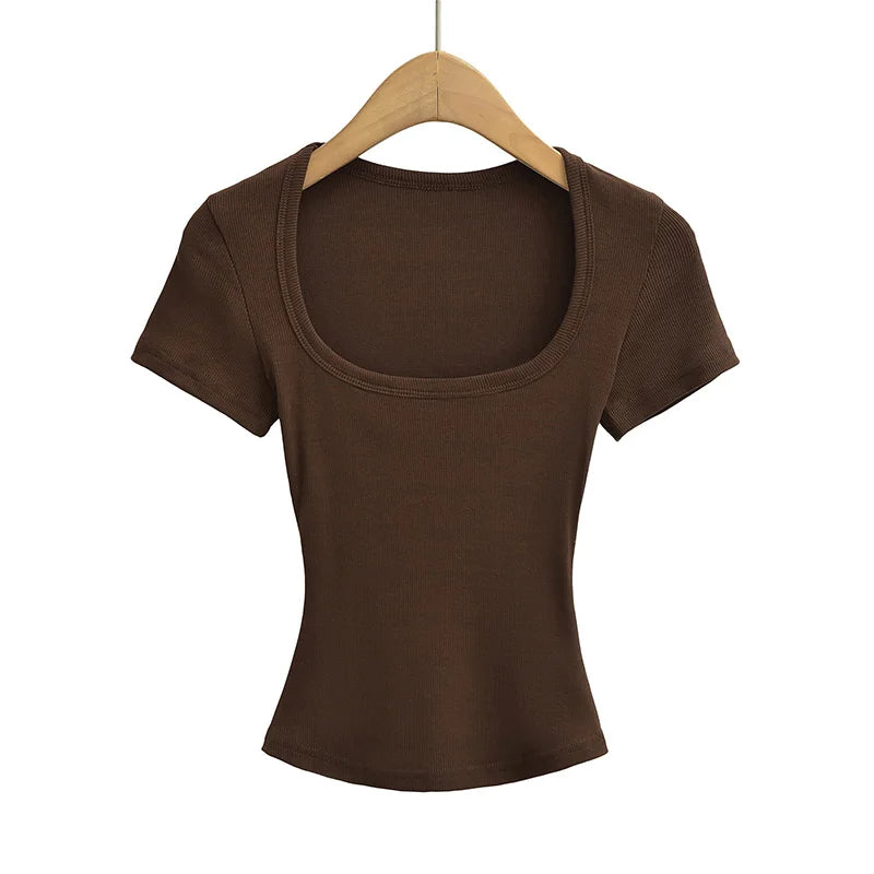 Square Neck Crop Top