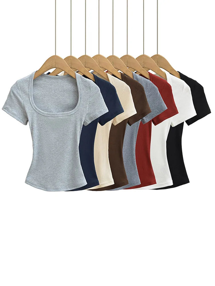 Square Neck Crop Top