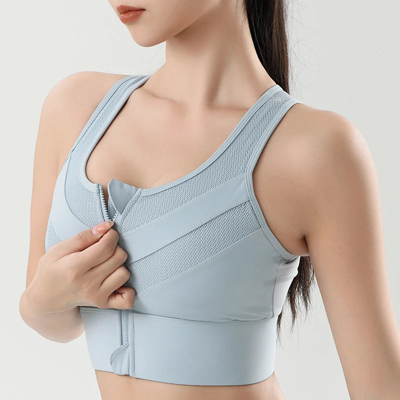 Yoga Zipper Bra