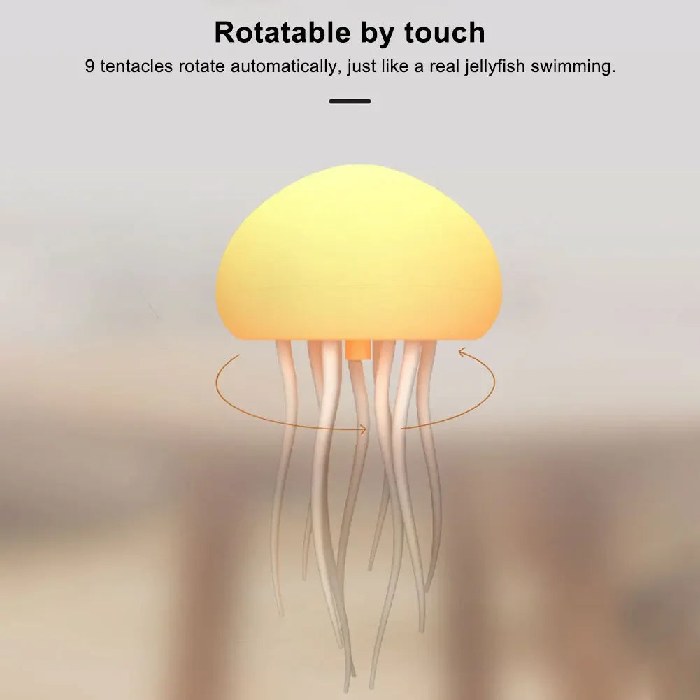 Jellyfish Bedside Lamp with Voice Control