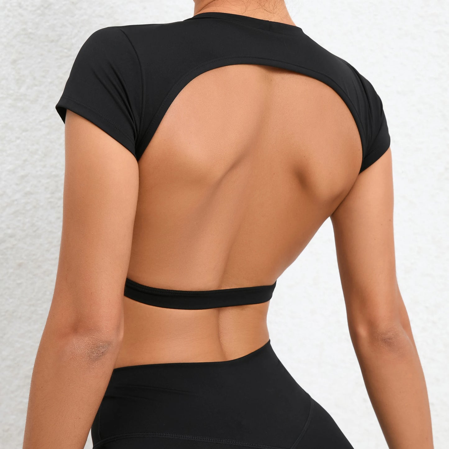 Women Backless Sports Shirt