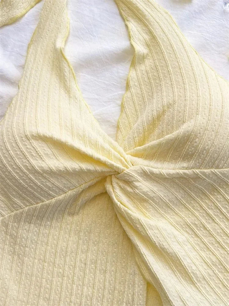 Barebacked Ruche Top