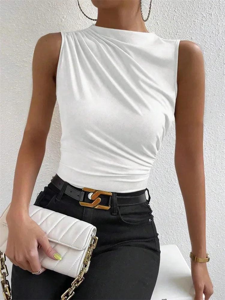 Mock Neck Tank Top
