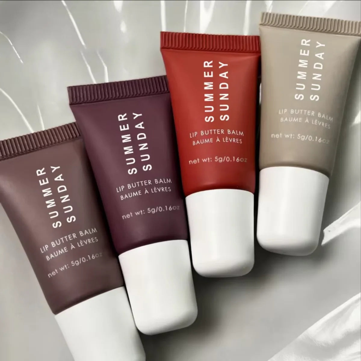 4 Pcs Mini Lip Butter Balm Set