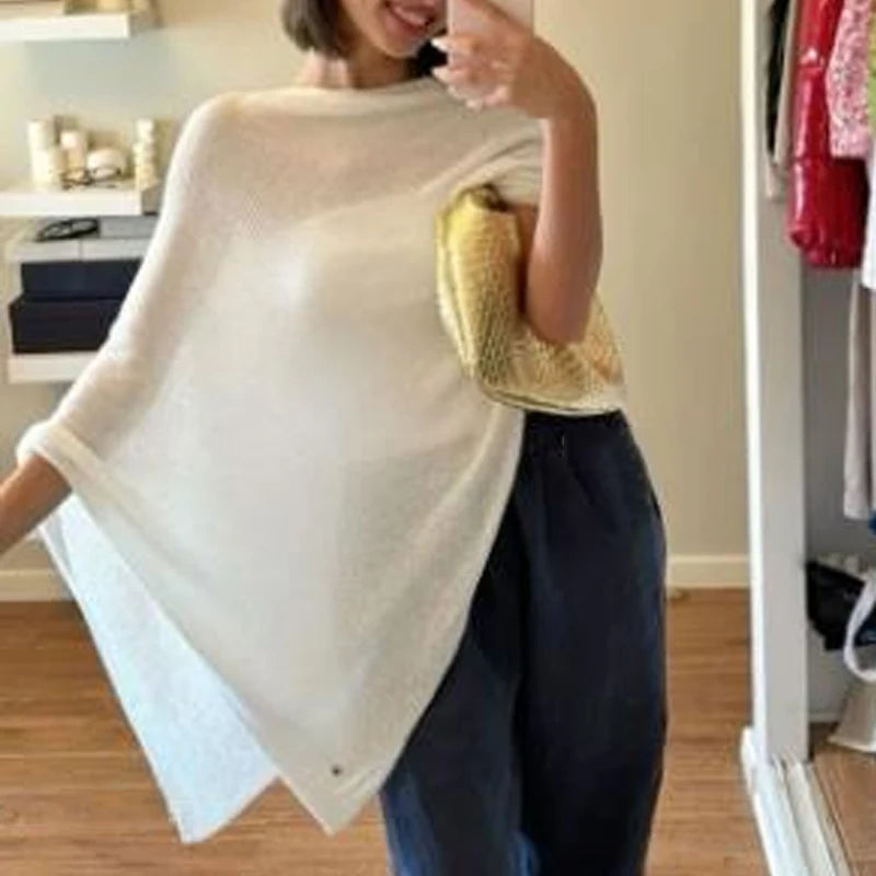 Assymetric Knitted Cover-up