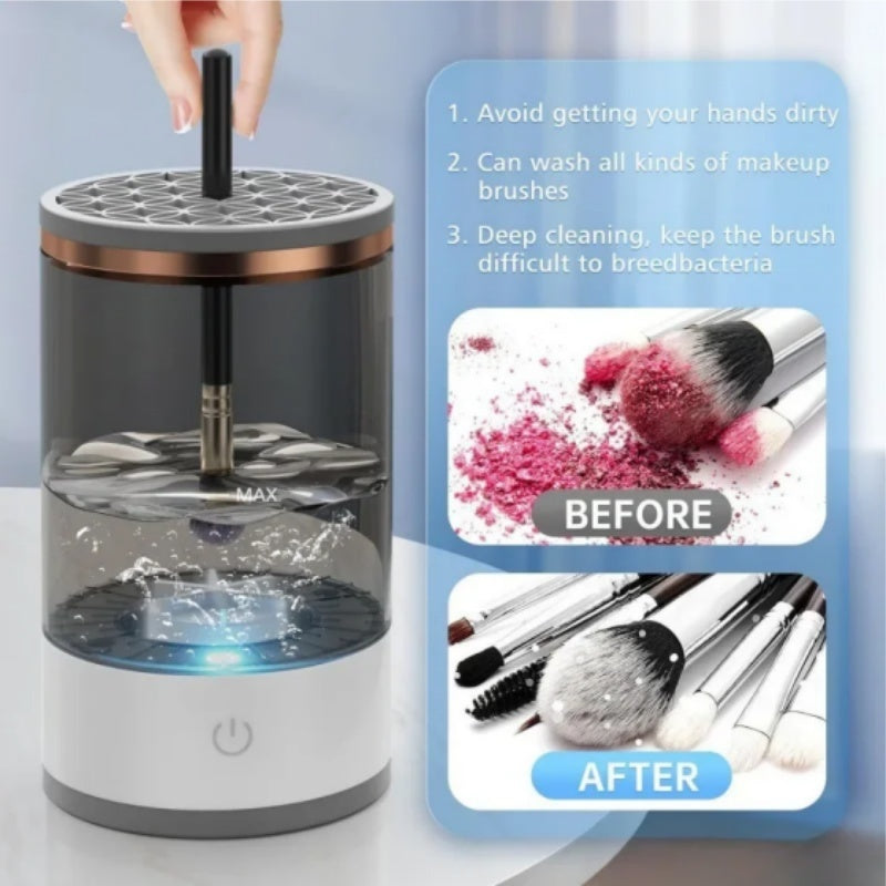 Rotating Makeup Brush Cleaner